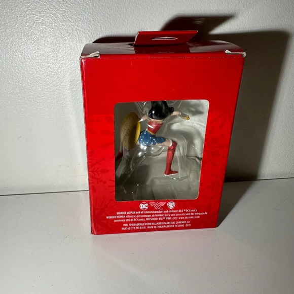 Bundle of 2  Hallmark Wonder Woman ornaments. NEW - Picture 2 of 9